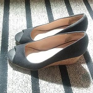 Black Wedge shoes size9